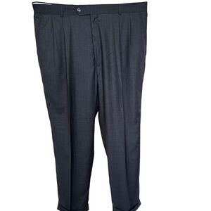 Men's Grey Pleated Dress Pants  Profilo.38x32